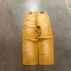 NWT Y2K god body men's beige faded corduroy pants baggy wide leg 36